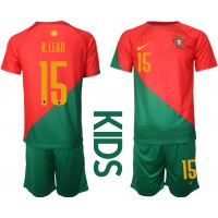 Dětský Fotbalový dres Portugalsko Rafael Leao #15 MS 2022 Domácí Krátký Rukáv (+ trenýrky)
